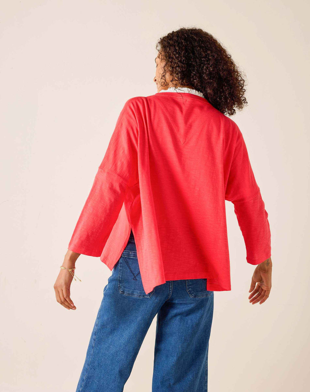 Catalina Slub Tee Coral Bliss One Size By Mersea - Moxiebainbridge