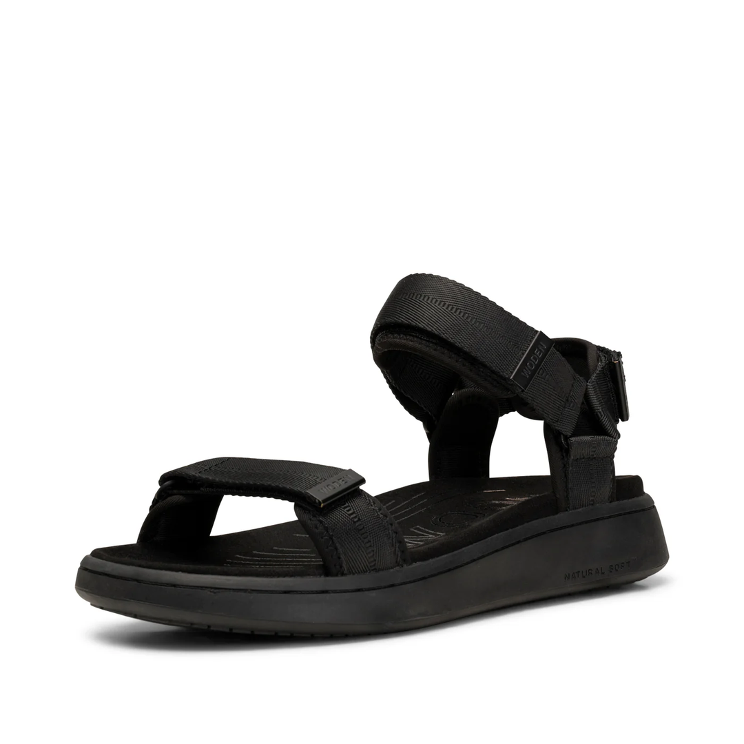 Woden Line Sandal Black - Moxiebainbridge