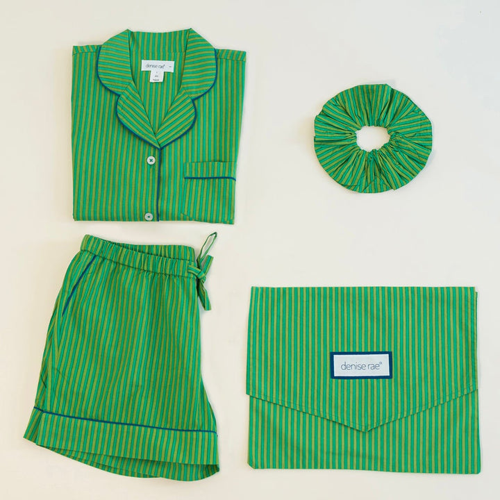 Lucky Green Pajama Set By Denise Rae - Moxiebainbridge