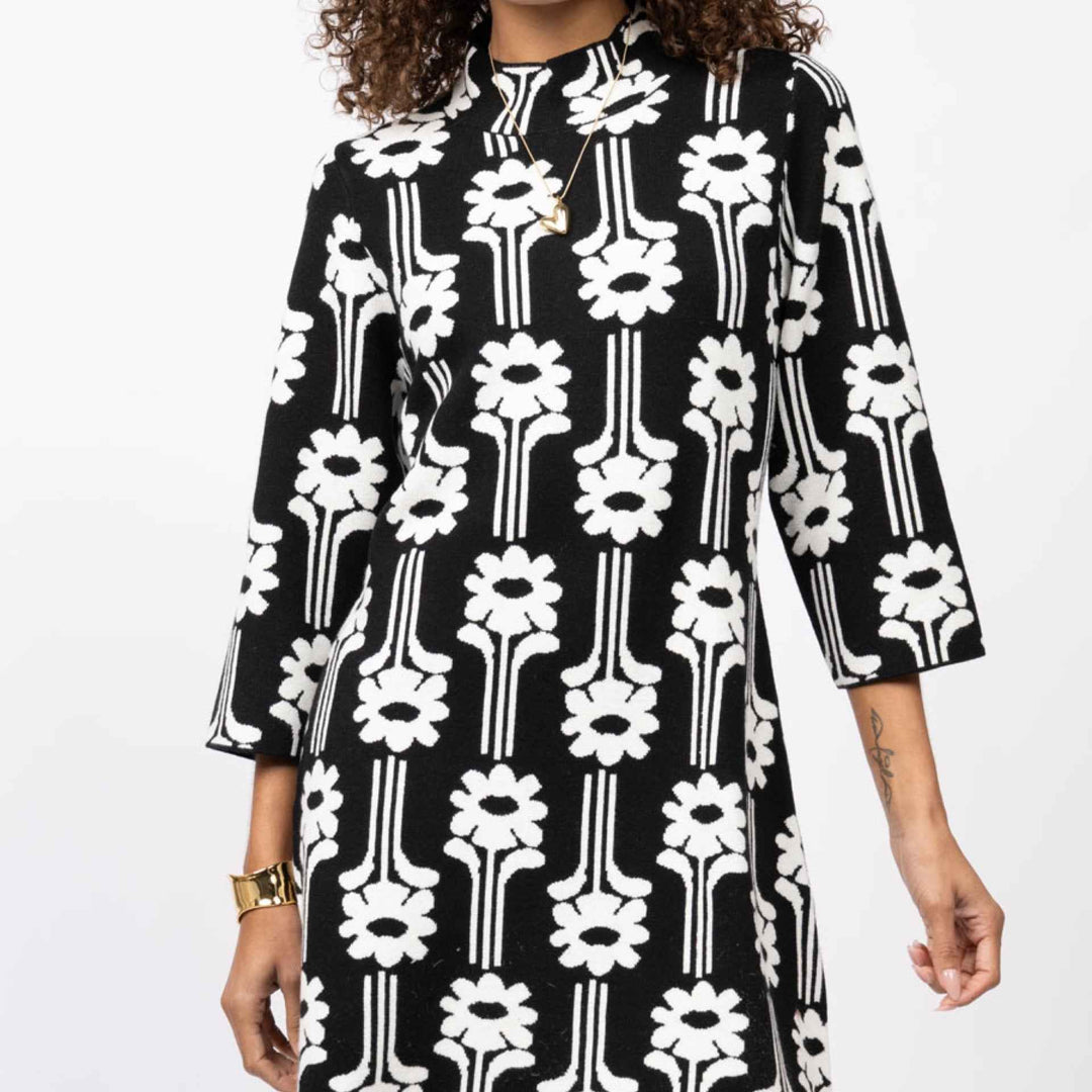 Flower Power Knit Dress By Uncle Frank - Moxiebainbridge