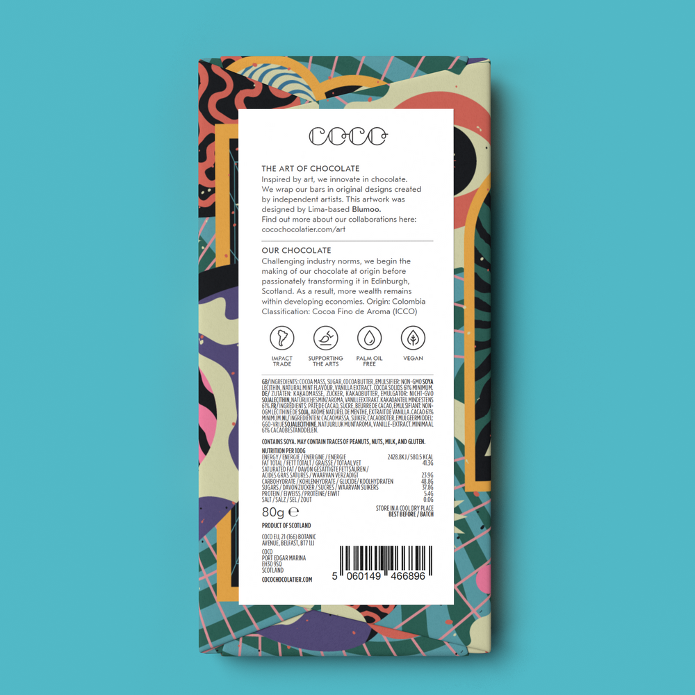 Sweet Mint Dark Chocolate By Coco - Moxiebainbridge