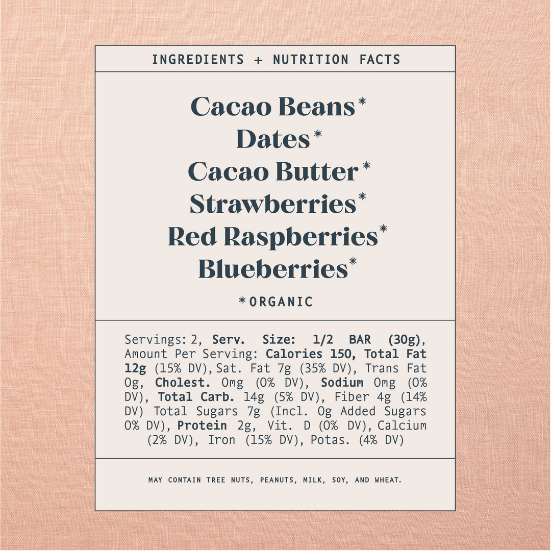 Mixed Berry Date Sweetened Chocolate By Spring & Mulberry - Moxiebainbridge