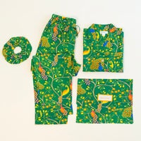 Fearless Peacock Pajama Set By Denise Rae - Moxiebainbridge