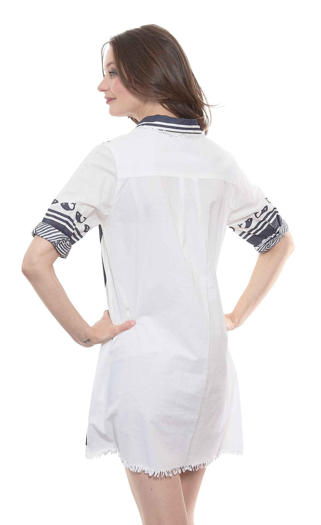 Whale Print Chatham Dress By Dizzy Lizzie - Moxiebainbridge