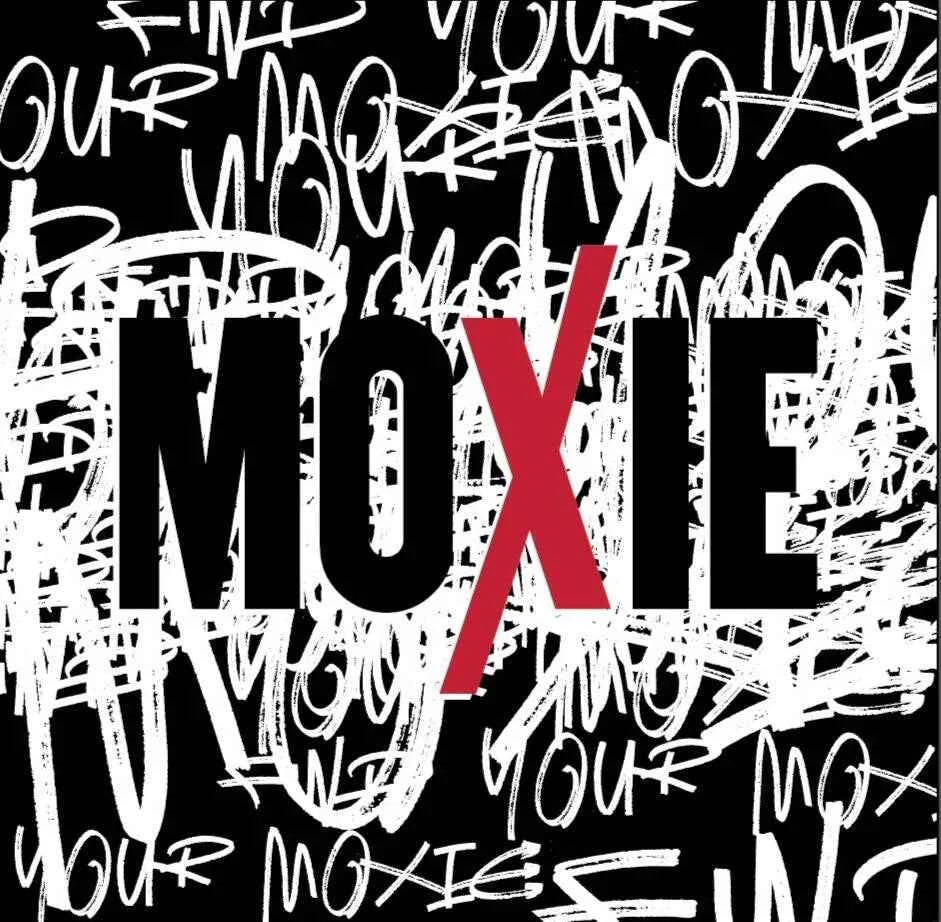 Moxie Boutique in Bainbridge, GA logo with stylized text on a black background