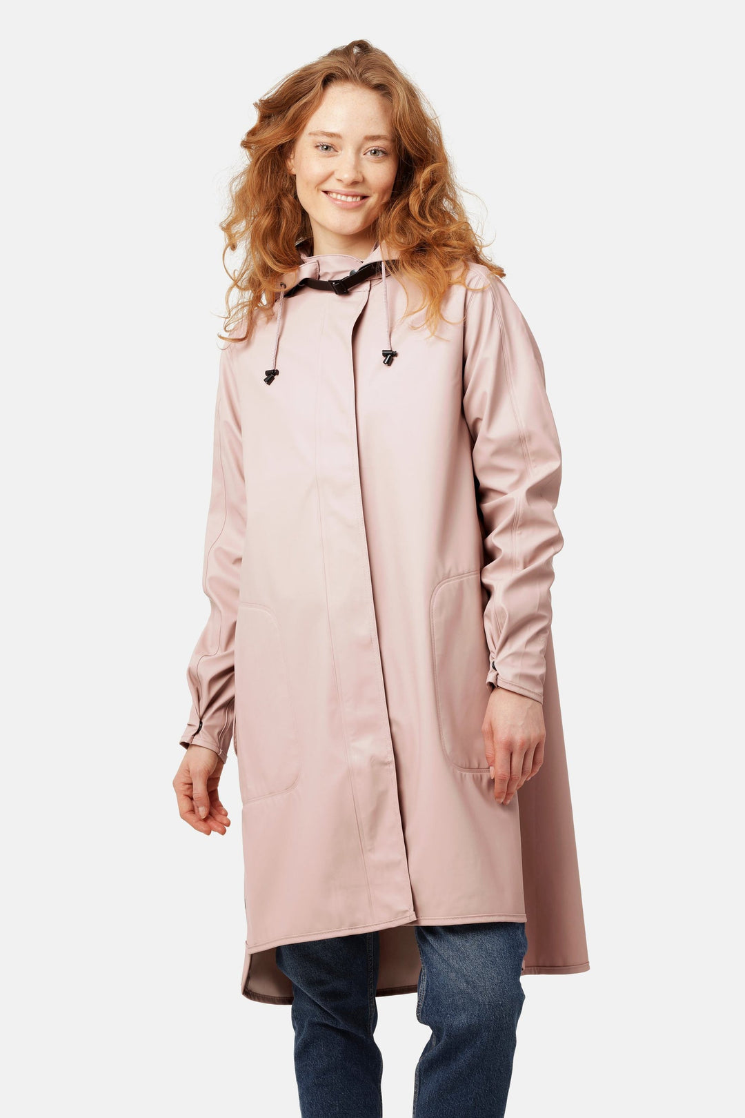 Ilse Jacobsen Rain Coat Adobe Rose 36 - Moxiebainbridge