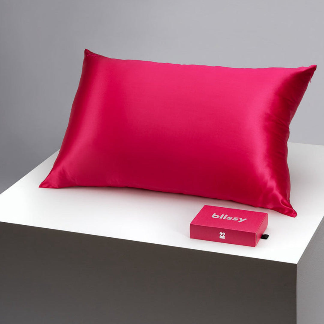 100% Pure Mulberry Silk Standard Pillow Case Hibiscus By Blissy - Moxiebainbridge