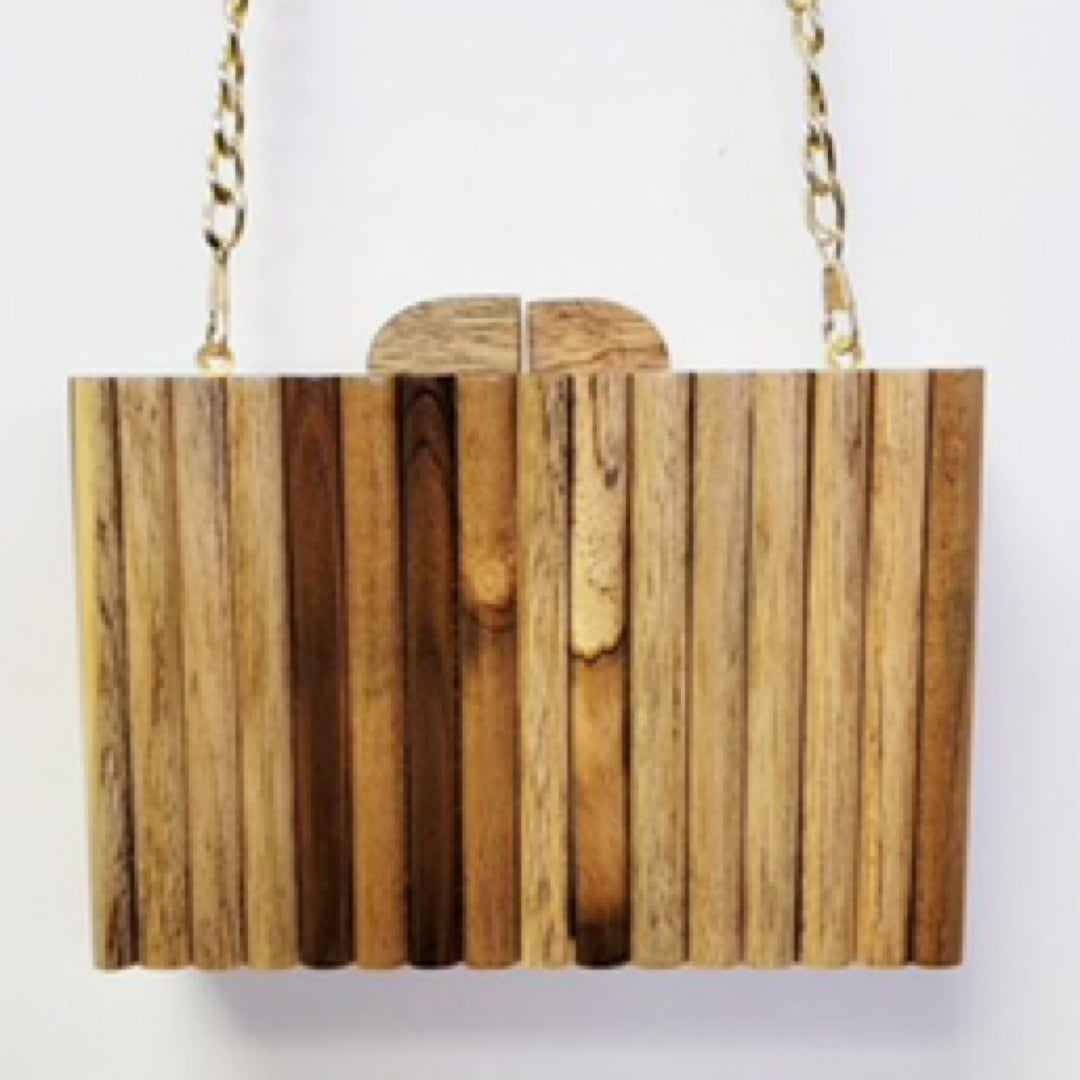Wood Box Round Strip Natural By Ricky’s Designs - Moxiebainbridge