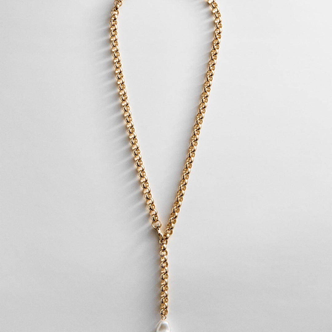 Teagan Pearl Lariat Necklace By Baublebar - Moxiebainbridge