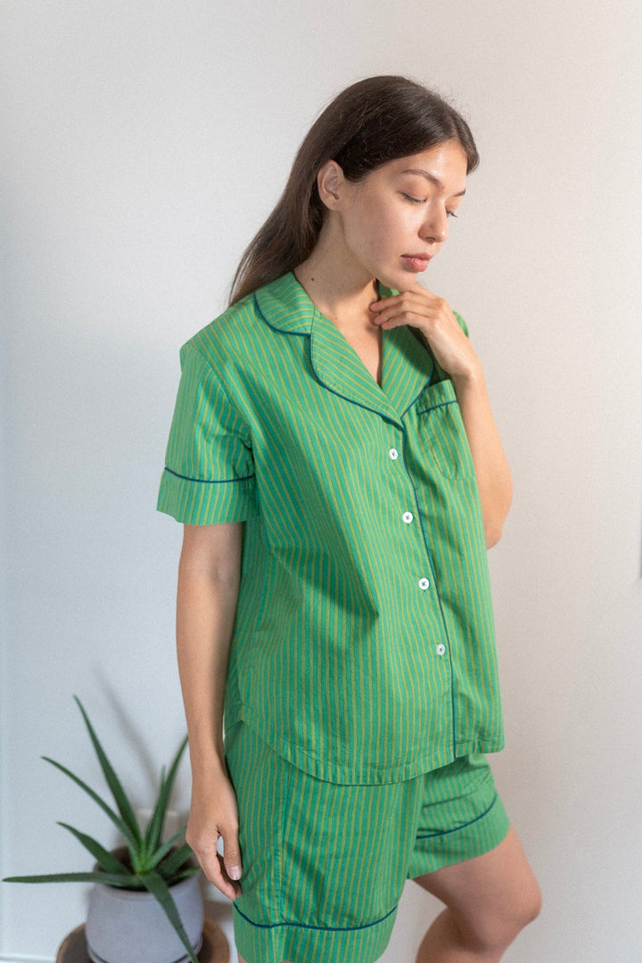 Lucky Green Pajama Set By Denise Rae - Moxiebainbridge
