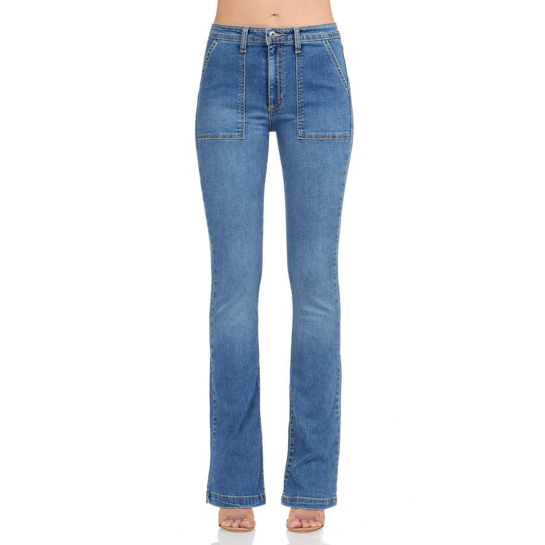 The Trucker Mid-Rise Bootcut By Morrison Jean - Moxiebainbridge