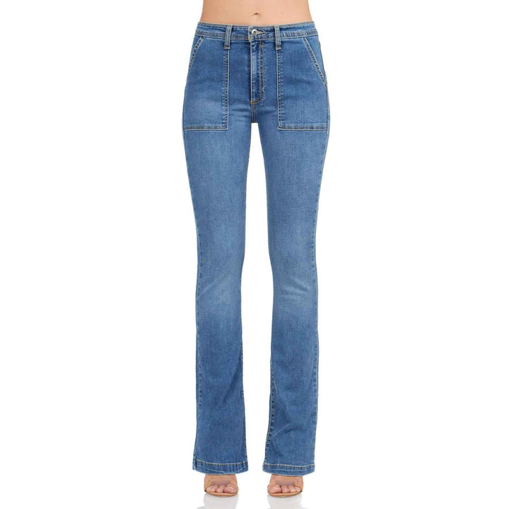 The Trucker Mid-Rise Bootcut By Morrison Jean - Moxiebainbridge