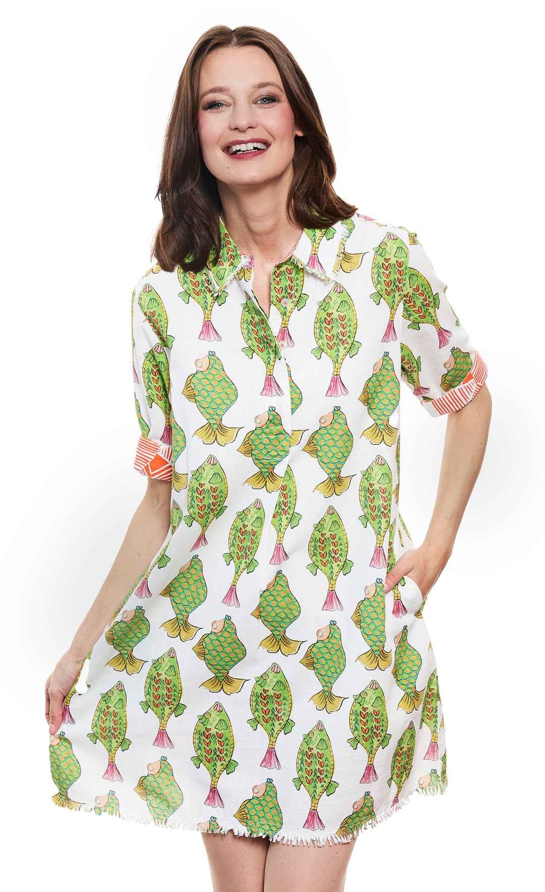 Chatham Fish Dress By Dizzy Lizzie - Moxiebainbridge