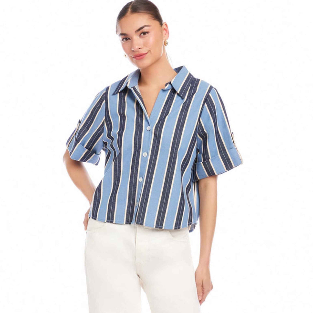 Kay Cuffed Sleeve Shirt By FIFTEEN -TWENTY - Moxiebainbridge