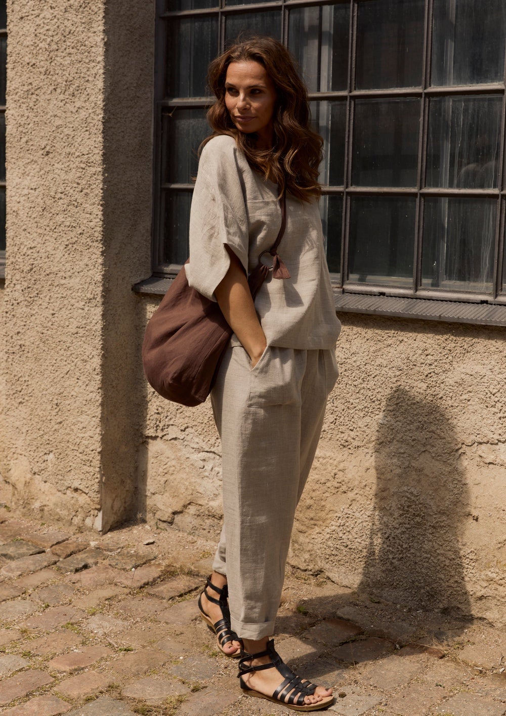 Baggy Trouser Natural By Hennriette Steffensen - Moxiebainbridge