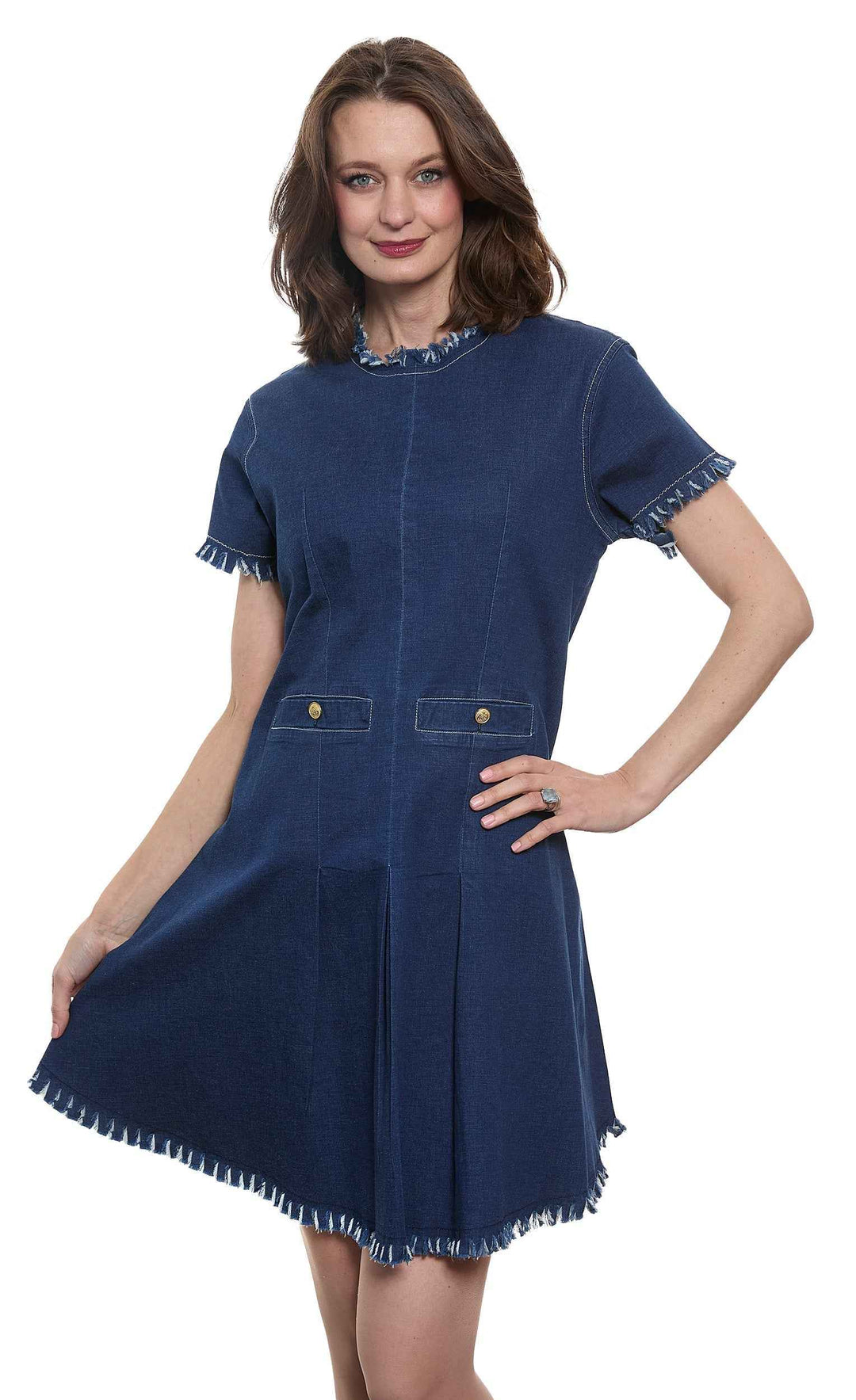 Coco Denim Dress By Dizzy Tizzie - Moxiebainbridge