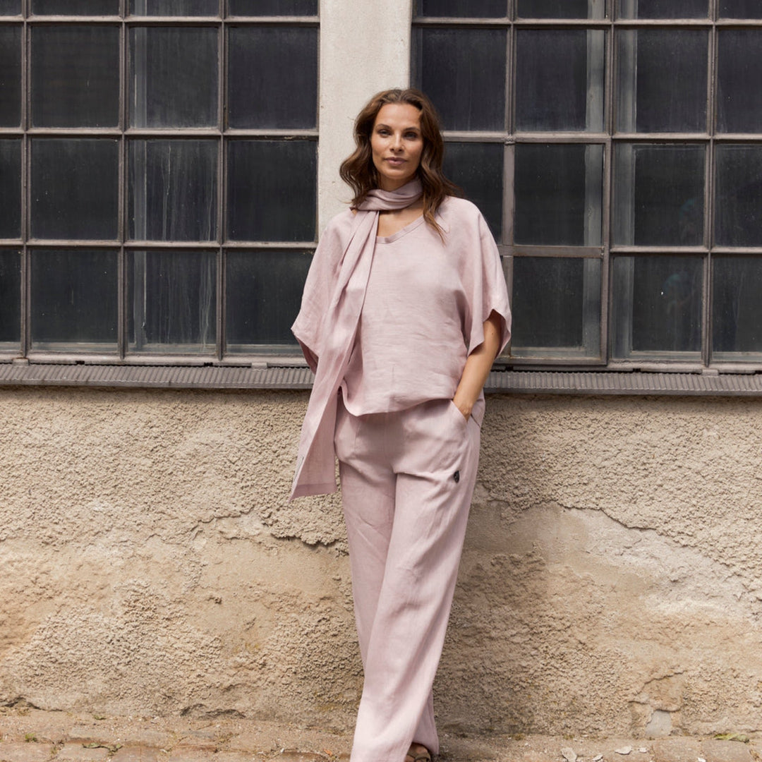 The Trousers Light Pink By Henriette Steffensen - Moxiebainbridge