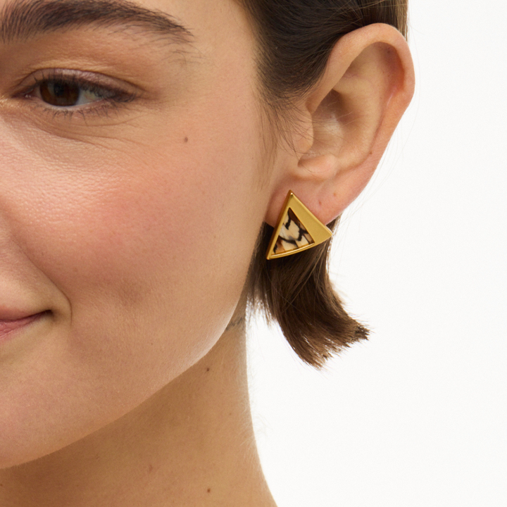 Ophelia Triangle Stud Earring By Brackish - Moxiebainbridge