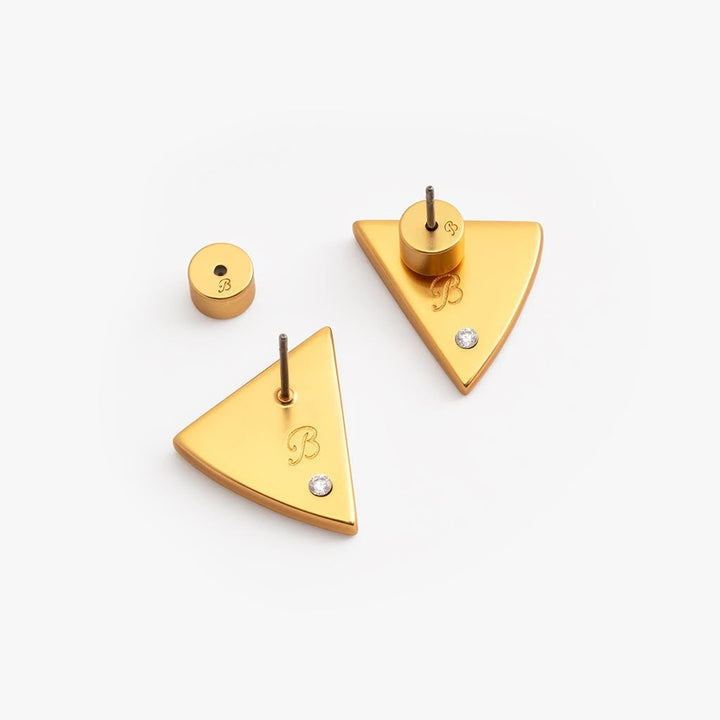 Ophelia Triangle Stud Earring By Brackish - Moxiebainbridge
