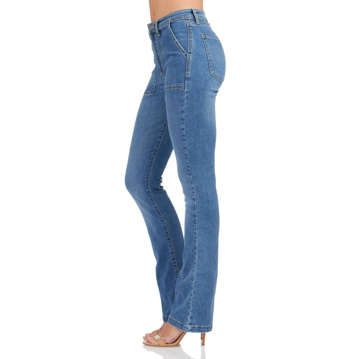 The Trucker Mid-Rise Bootcut By Morrison Jean - Moxiebainbridge