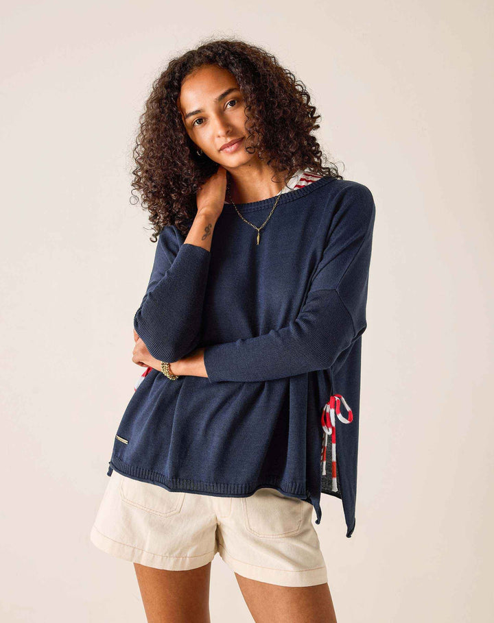Catalina Tie Side Crewneck By Mersea - Moxiebainbridge