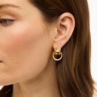 Michelle Double Hoop By Brackish - Moxiebainbridge