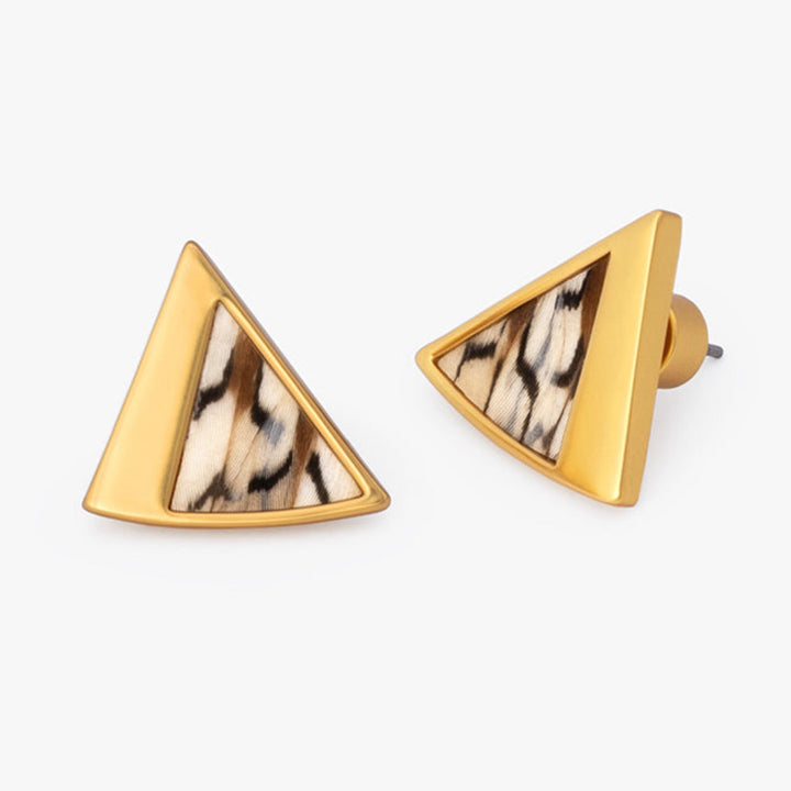 Ophelia Triangle Stud Earring By Brackish - Moxiebainbridge