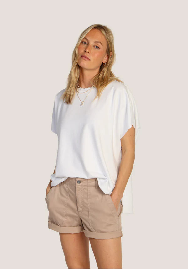 Caplet Anna Tank White By Dylan - Moxiebainbridge