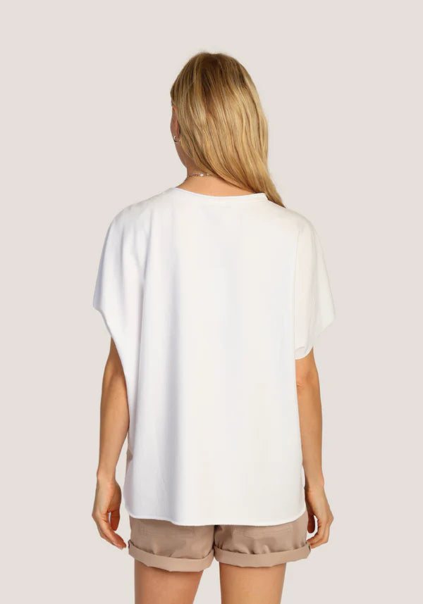 Caplet Anna Tank White By Dylan - Moxiebainbridge