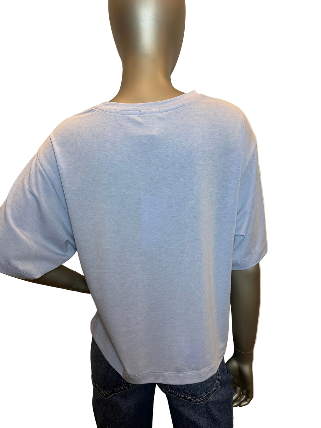 Short Sleeve Modern Tee Sky Blue By Dylan - Moxiebainbridge