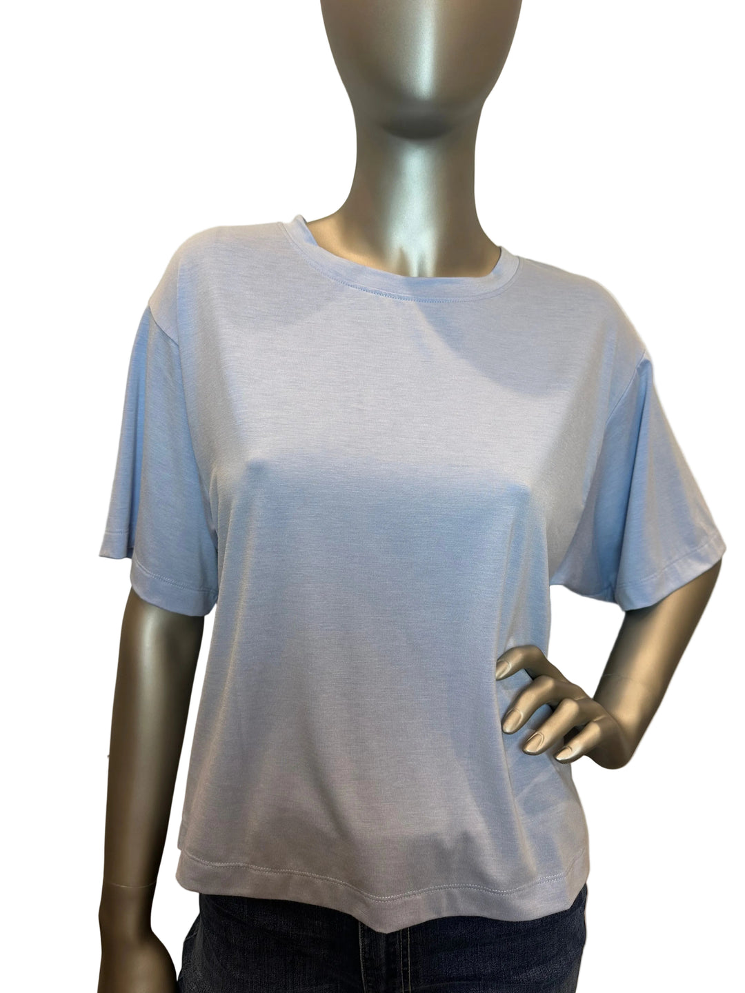 Short Sleeve Modern Tee Sky Blue By Dylan - Moxiebainbridge