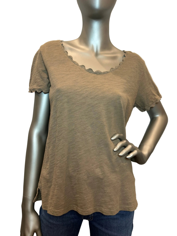 Ric Rac Tee Olive Green Dylan - Moxiebainbridge