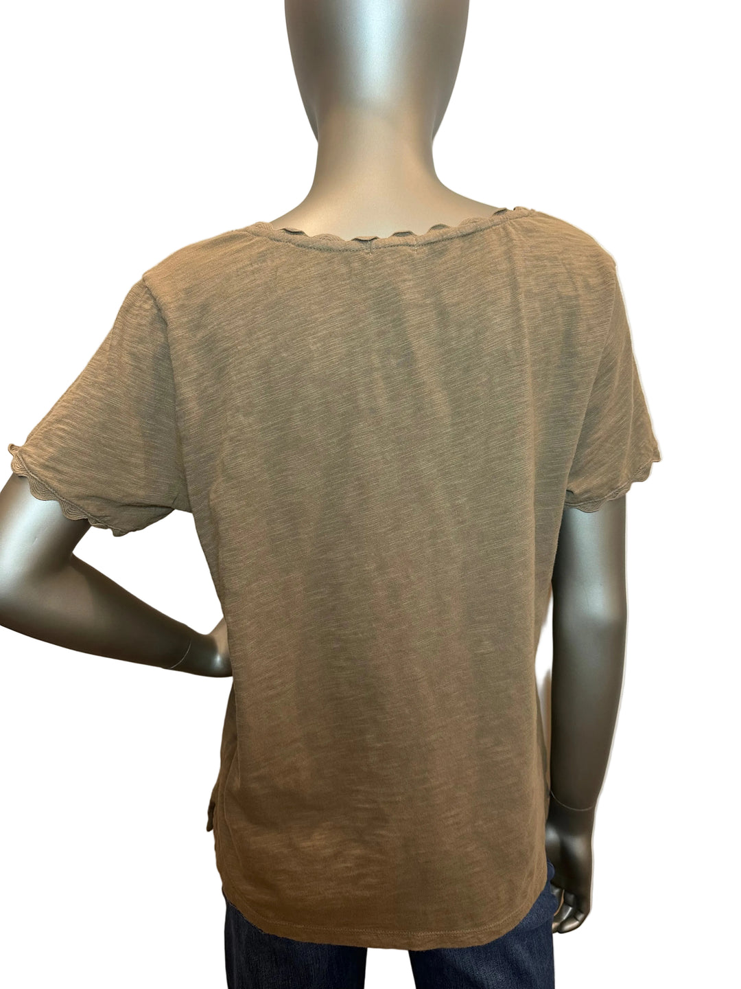 Ric Rac Tee Olive Green Dylan - Moxiebainbridge