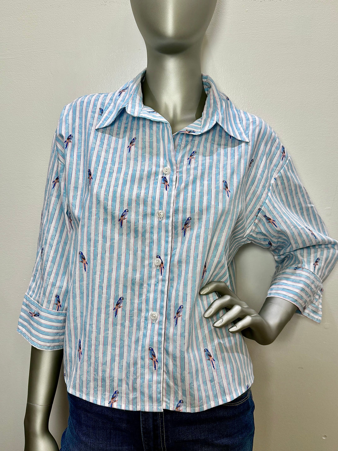 The Carroll Parrot Top By StarkX - Moxiebainbridge