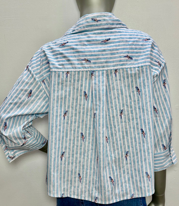 The Carroll Parrot Top By StarkX - Moxiebainbridge