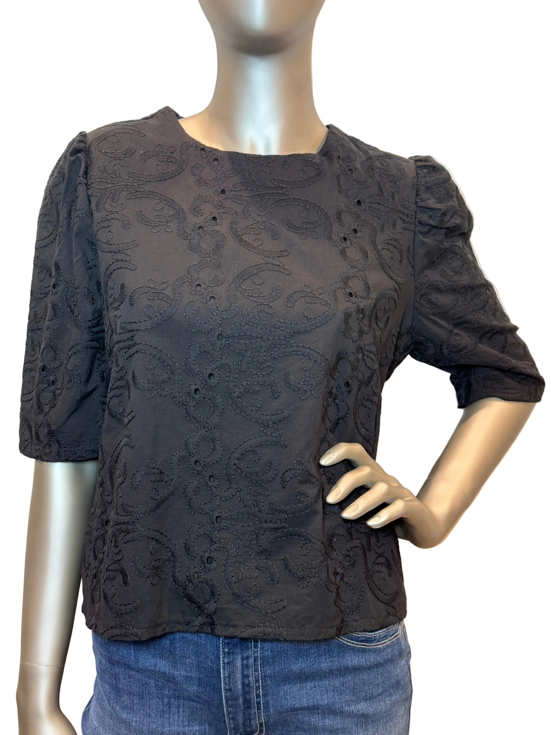 The Joanne Blouse Black By Babette - Moxiebainbridge