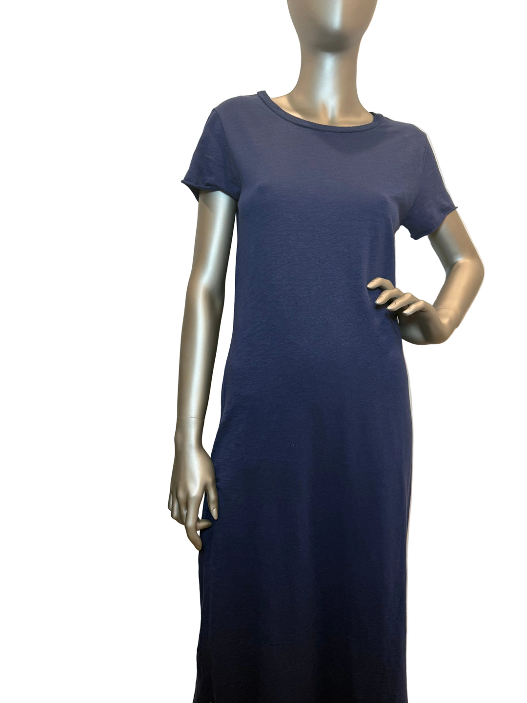 Maxi Tee Shirt Dress In Navy By Dylan - Moxiebainbridge