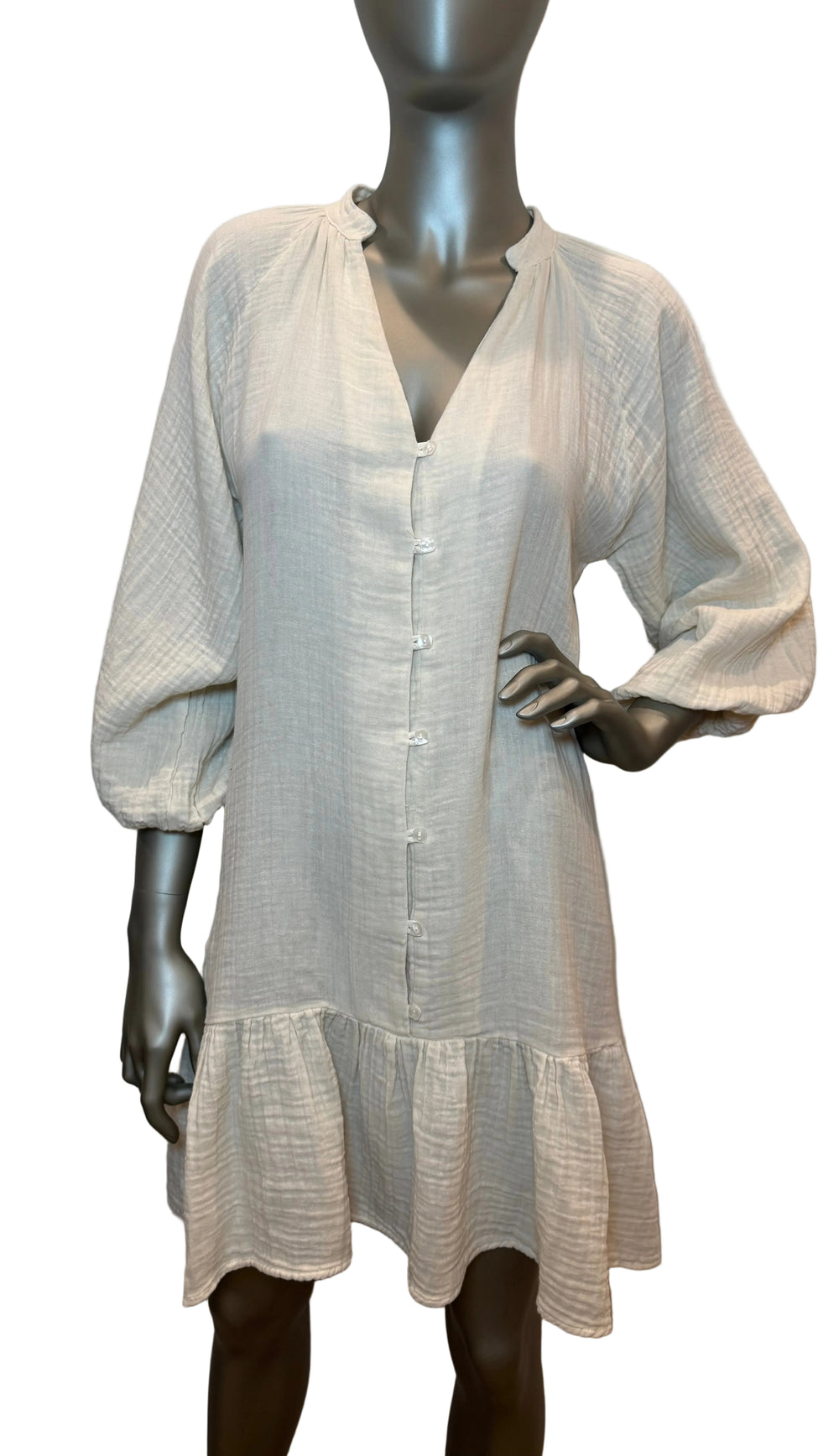 Alice Dress Oatmeal By Stark X - Moxiebainbridge