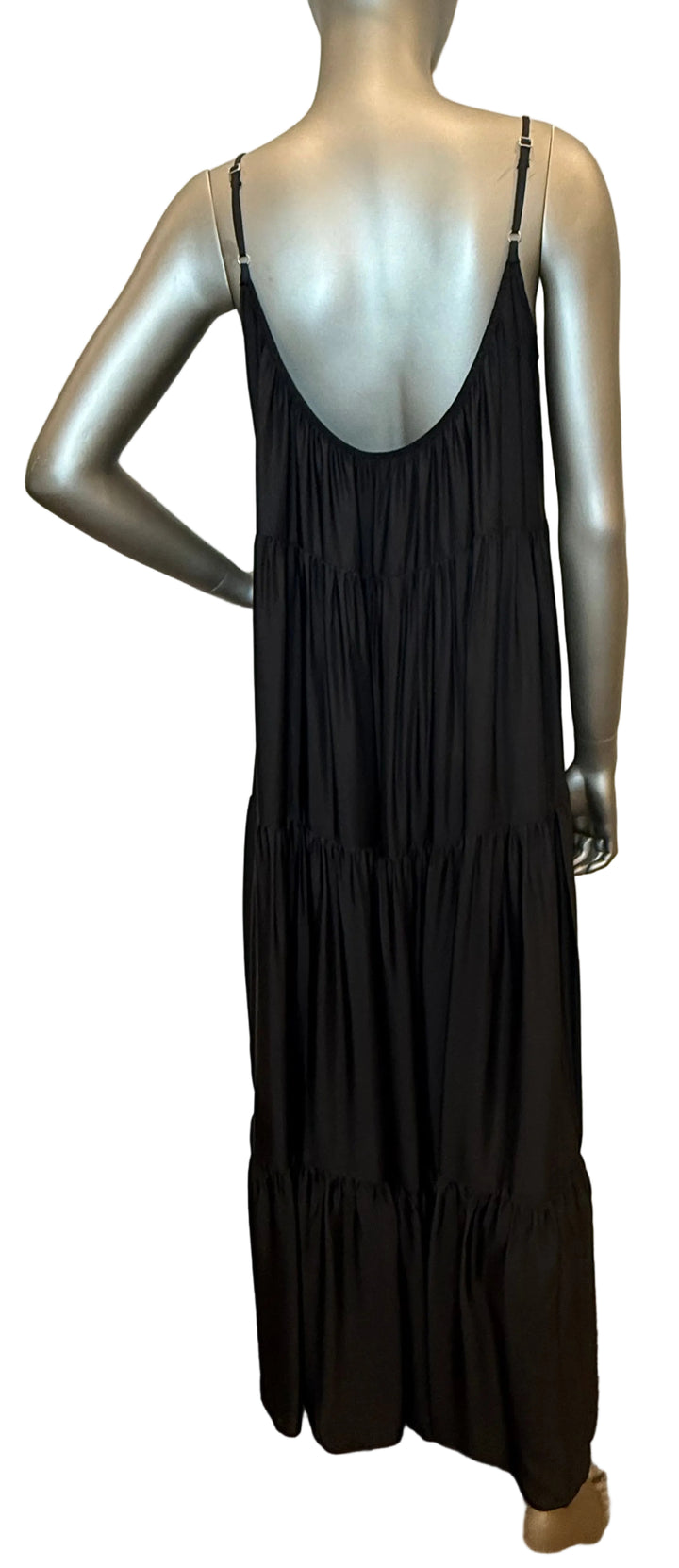 Abito Long Dress Black By B-YU - Moxiebainbridge