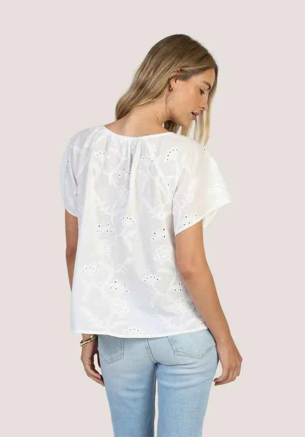 Talia Top White By Dylan - Moxiebainbridge