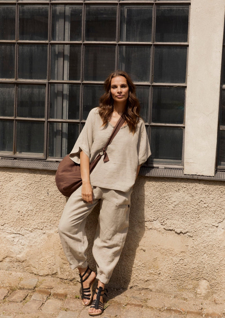 Baggy Trouser Natural By Hennriette Steffensen - Moxiebainbridge