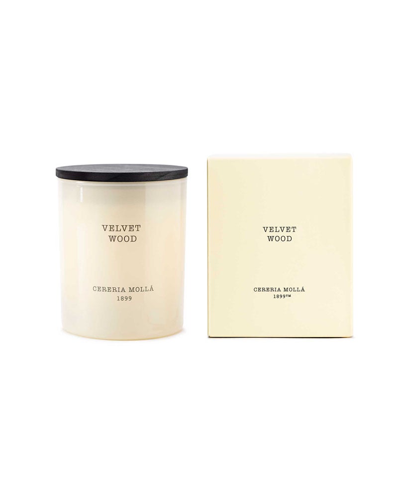 Velvet Wood Candle - Moxiebainbridge
