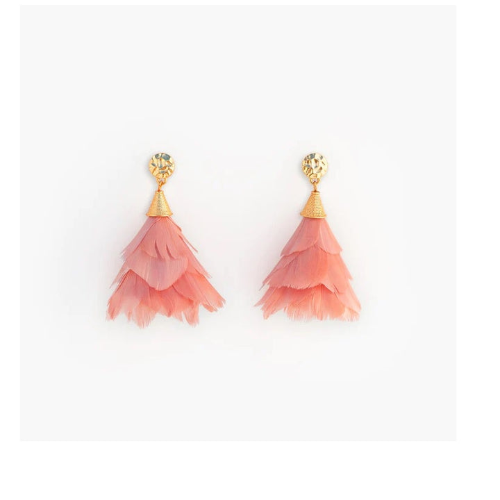 Deka peach earrings - Moxiebainbridge