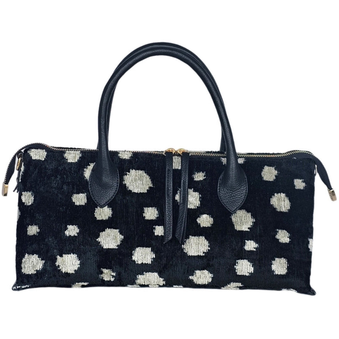 Black Polka Dot Goldie Bag By Baldiz - Moxiebainbridge