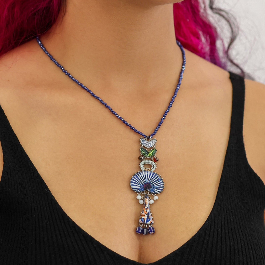 Blue Dome Necklace By Ayala Bar - Moxiebainbridge