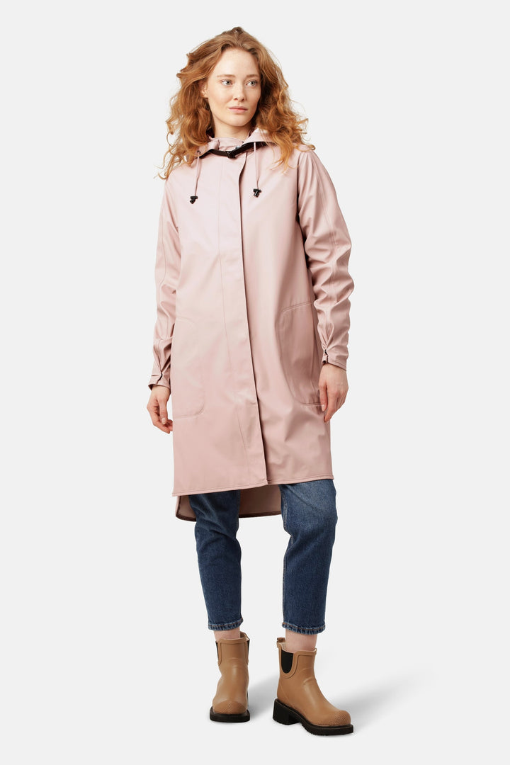 Ilse Jacobsen Rain Coat Adobe Rose 36 - Moxiebainbridge