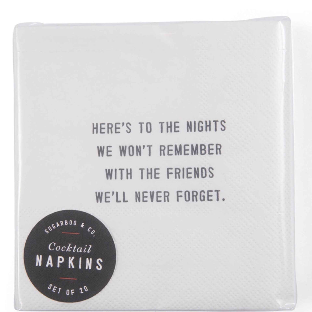 Here’s ToThe Nights We Won’t Remember With The Friends We’ll Never Forget By Sugarboo - Moxiebainbridge