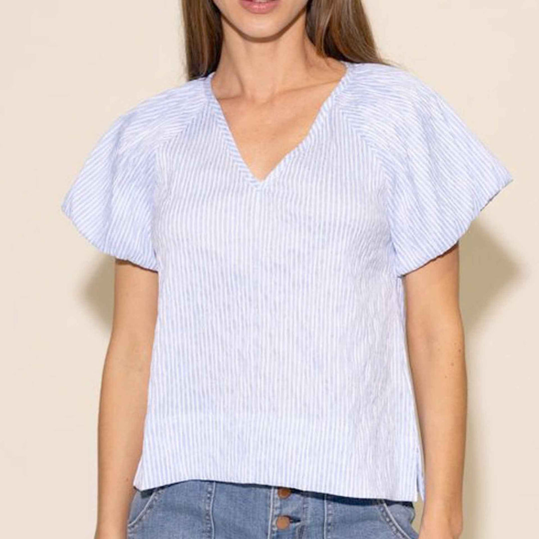 Rhonda Shirt Pin Stripe By StarkX - Moxiebainbridge