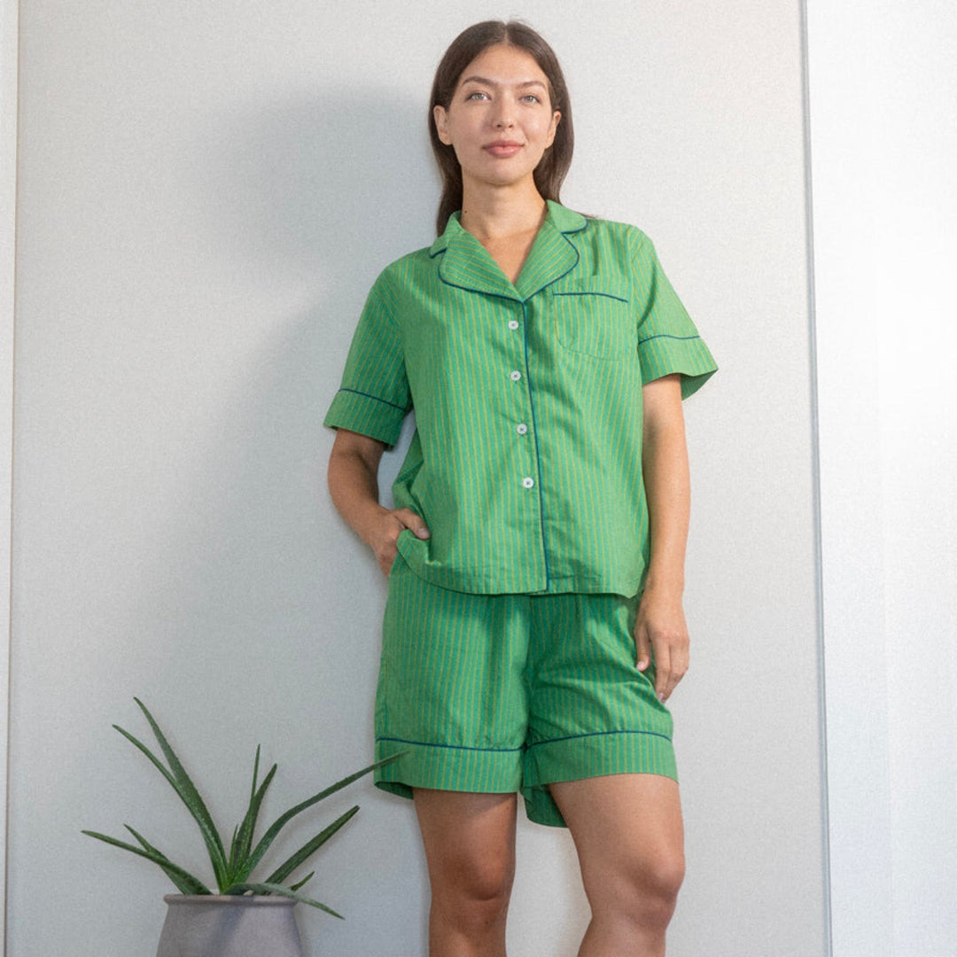 Lucky Green Pajama Set By Denise Rae - Moxiebainbridge