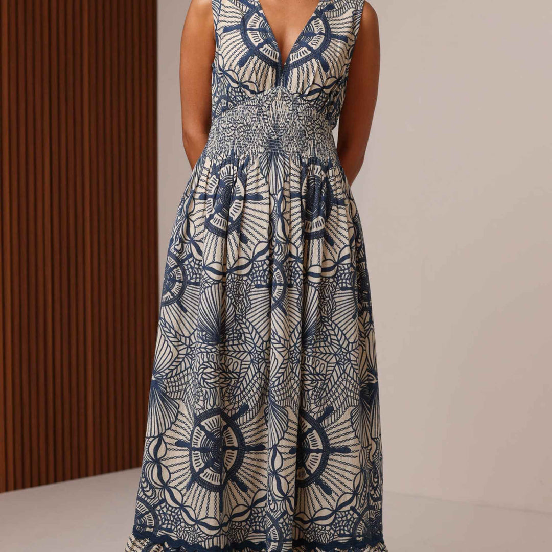 Gracie Dress Anchors Away By Shore - Moxiebainbridge